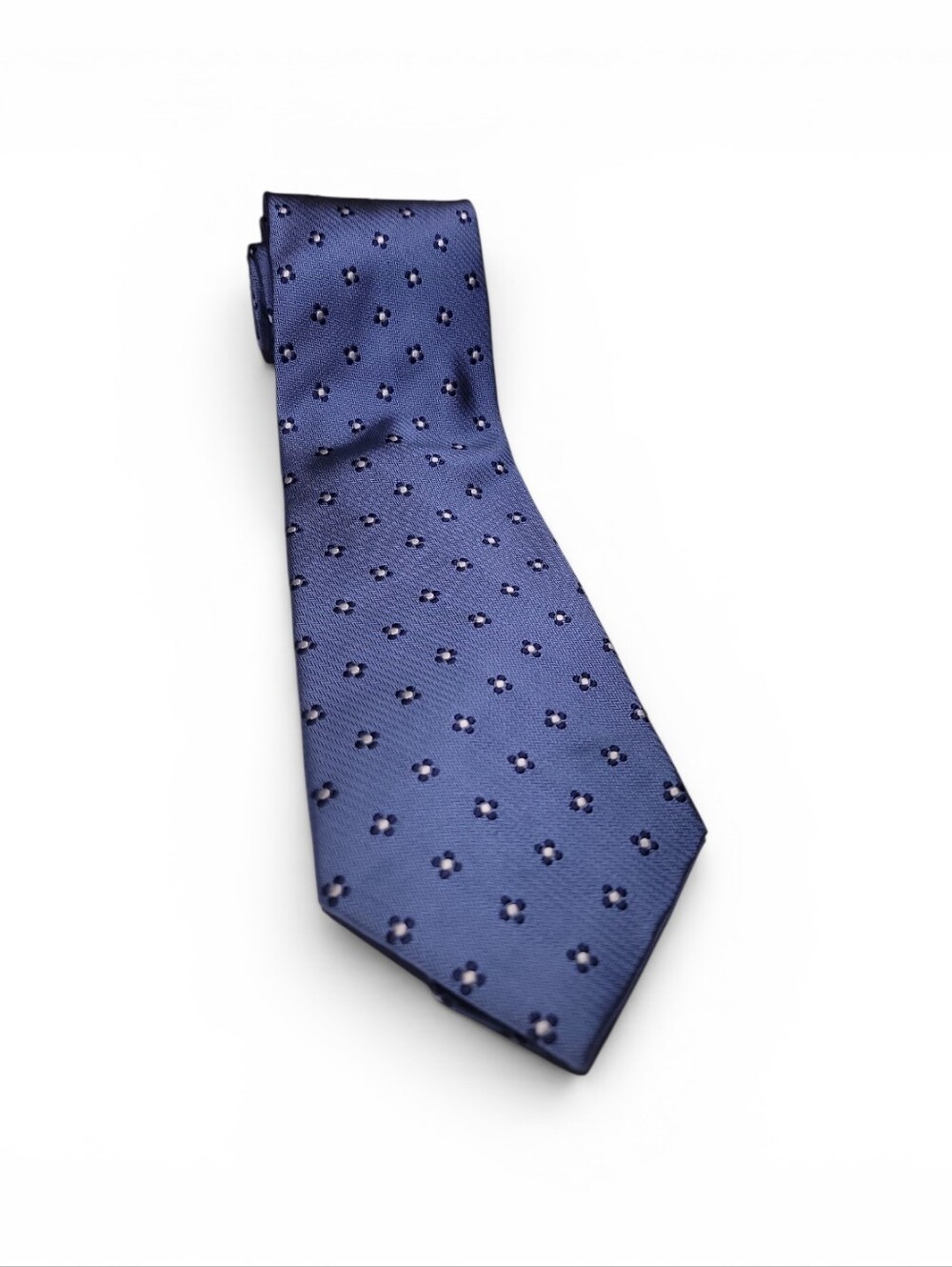 Jos A Bank Classic Navy Microdot Silk Tie - Men Accessories - Picture 6 of 8